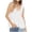 White, variant on Timegard Summer Tank Top for Women Deep V Neck Ruffle Ruched Tunic Top Dressy Causal Loose Beach Travel
