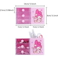 thumbnail image 2 of Anime desktop Cinnamoroll desk supplies container pen holder for desk cute pen cup pot makeup brush holder mini box, 2 of 5