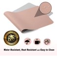 thumbnail image 5 of Table Pad, Desk Pad, 90 * 45cm Pu Leather Table Pad, Laptop Table Pad, Double-Sided (Pink / Silver), 5 of 5