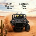 thumbnail image 7 of Luku 24V Ride On Toys for Big Kids, 2 Seater Electric UTV Car with Remote Control, 4-Wheeler Suspension, Soft Start, 3 Speeds, Led Lights, Bluetooth, Ride on Truck Kids 2-8 Years, 7 of 7