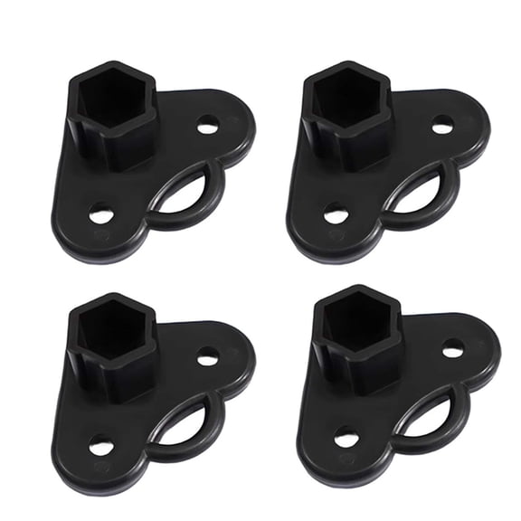 For Popup Tent Canopy Foot Brackets Plastic Fit 21 By 21 Millimeter Tube 4 Pack