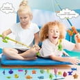thumbnail image 3 of Rirool Magnetic Fishing Game Toy for Kids - 40PCS Ocean Animals, 2 Rods & Nets - Bath, Pool, Floor Play, STEM Learning Toy for Toddlers Preschool, 3 of 9