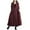 Red, variant on Wancir Womens Fall Winter Dress 2024 Cotton Linen Long Sleeve Button Lapel Neck Maxi Shirt Dresses Plus Size A Line Dress