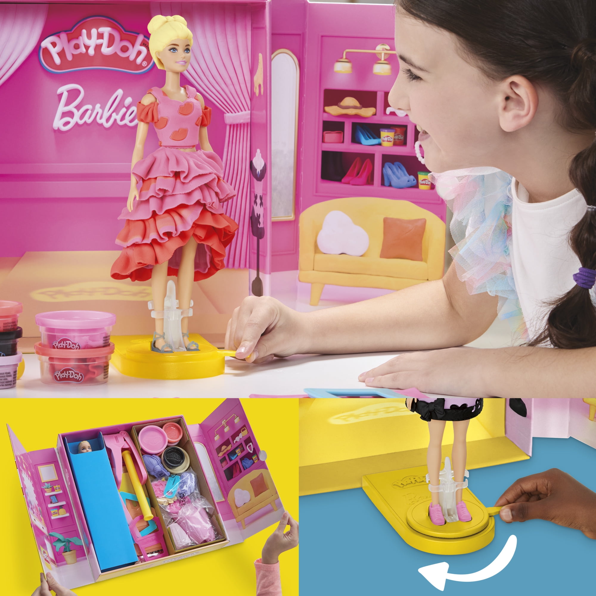 Play-Doh Barbie Designer Fashion Show Playset, Ages 5 years and up