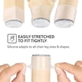 thumbnail image 3 of Silicone Chair Leg Floor Protectors, Felt Furniture Pads for Hardwood Floors, Rubber Chair Leg Protectors, Covers for Wooden Floors or Tile (16pcs, Clear), 3 of 3