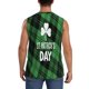 thumbnail image 4 of Fotbe St Patrick's day Men's Camiseta sin Mangas Estampada para Hombres, Playera Casual para Gimnasio, Entrenamiento, Playa-XX-Large, 4 of 7