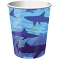 thumbnail image 1 of Creative Party Gobelet en Papier Requin (Lot de 8), 1 of 1