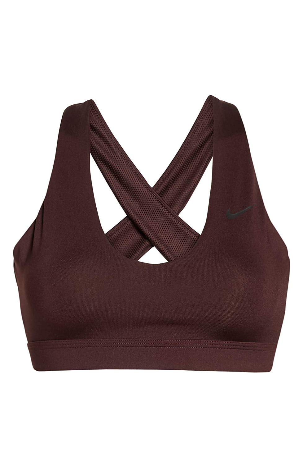 burgundy nike sports bra