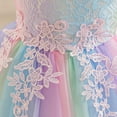 thumbnail image 7 of WOYY Girl Sleeveless Rainbow Tulle Princess Dress Birthday Party Wedding Dress, Sizes 3-12, 7 of 7