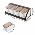 thumbnail image 2 of Contenedor De Caja De Condimentos Para Alimentos De 3/4 Rejillas, Cajas De Especias Montadas En La Pared, Herramientas De Cocina, Tarro De Condimentos Con Cucharas Speravity HA017236-00, 2 of 7
