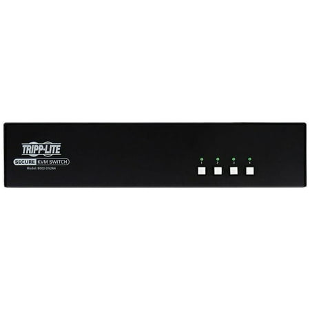UPC: 0037332221957 | Tripp Lite 4 Port Secure KVM Switch DVI to DVI Dual Monitor NIAP PP3.0 Certified Audio TAA-Compliant (B002-DV2A4)
