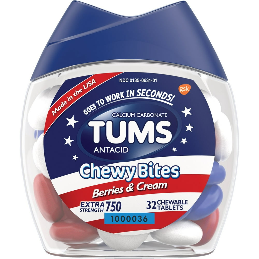 Tums Chewy Bites Antacid Chews for Extra Strength Heartburn Relief