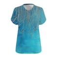 thumbnail image 5 of Women Short Sleeve Top Plus Size Tshirts Loose Tunic Tees Vneck Blouses Casual Clothing, 5 of 5