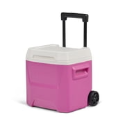 Igloo 16 QT Laguna Hard Side Ice Chest Cooler with Wheels, Pink