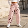 thumbnail image 6 of VBVC Women's Polka Dot Joggers with Pockets , High Waisted Drawstring Sweatpants For Women, S-2XL, 6 of 7