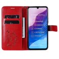 thumbnail image 4 of (Rouge) pour Huawei Enjoy Z Étui en Cuir à Rabat Horizontal Motif Papillons 3D, 4 of 5