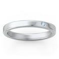 thumbnail image 3 of Stackable Birthstone Ring with Engraving - Blue Topaz (December), 3 of 7