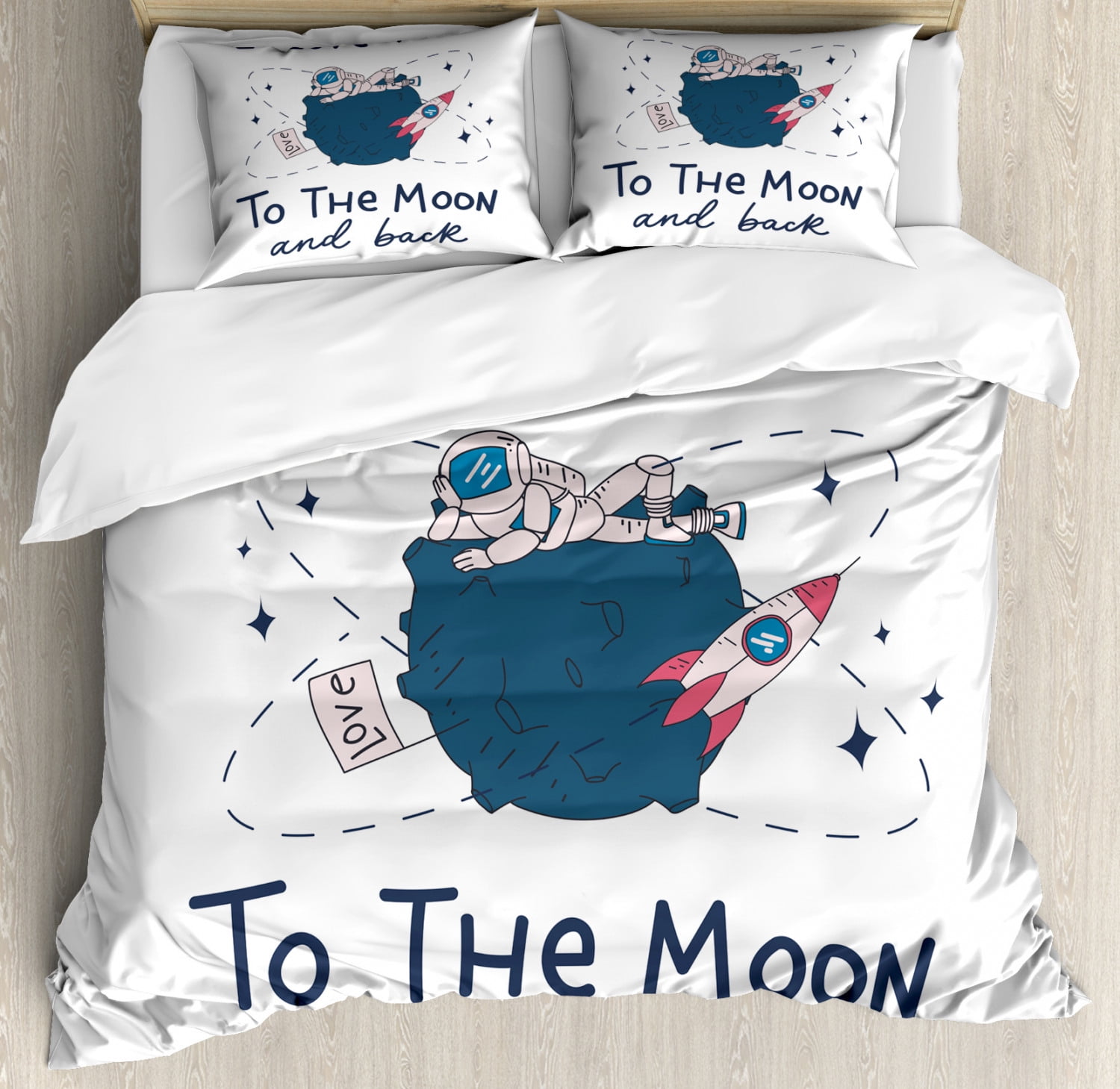 love you to the moon and back crib set
