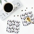 thumbnail image 4 of Yiaed Panda Bear1 Print Leather Coasters for Drinks - Cup Coasters Coffee Table Kitchen Table Bar, Home & Office Gifts Handmade Drink Coasters-Square, 4 of 6