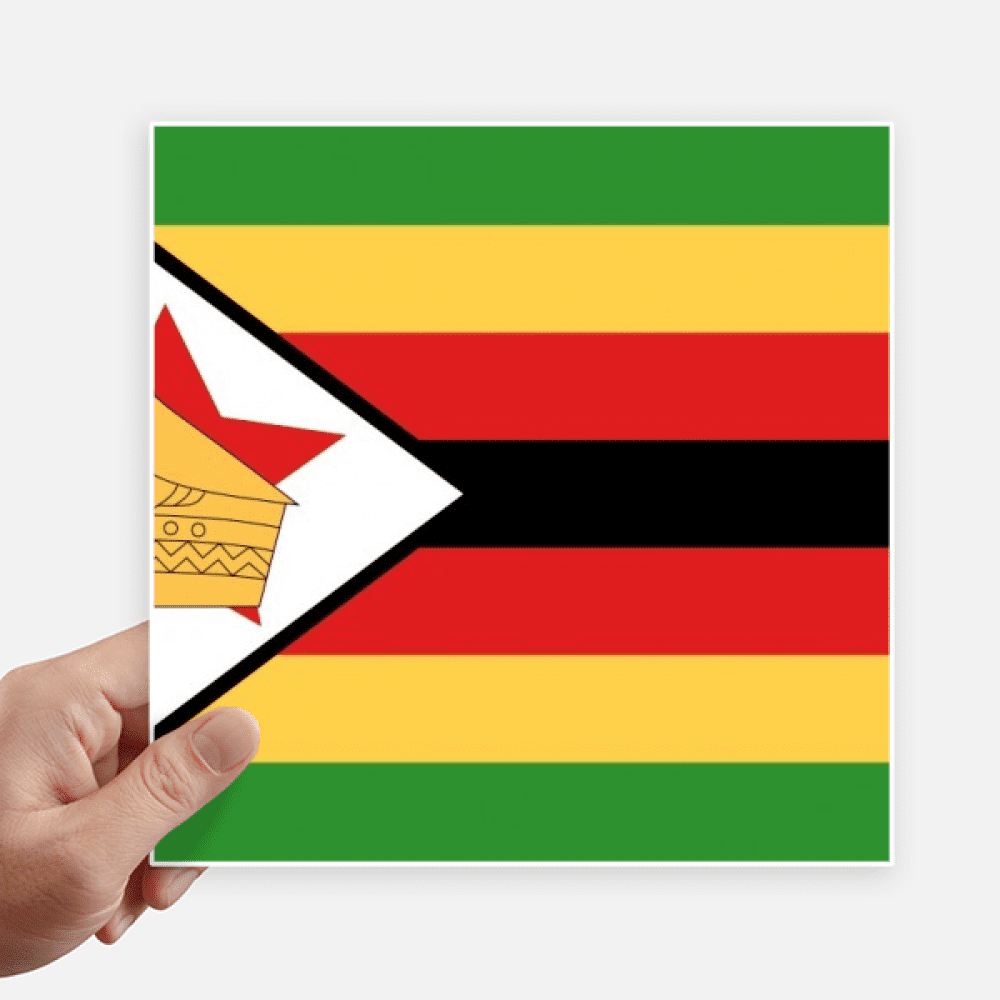 Zimbabwe National Flag Africa Country Sticker Tags Wall Picture Laptop