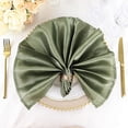 thumbnail image 3 of BalsaCircle 20 Pieces 20" Eucalyptus Green Satin Dinner Napkins Wedding Party, 3 of 8