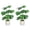 Green Leaves-2, variant on 30'' Artificial Tropical Alocasia Leaf Plant With White Pot 2pc/set