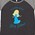 thumbnail image 4 of Inktastic World's Best Big Sister Women's Plus Size T-Shirt, 4 of 5
