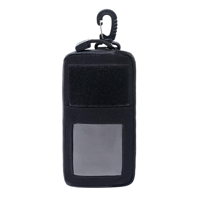 Organizador de crédito shamjiam del monedero Negro Mini bolsa de tarjeta
