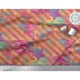 thumbnail image 2 of Soimoi Cotton Poplin Fabric Star & Diagonal Stripe Print Fabric by the Yard 56 Inch Wide, 2 of 3