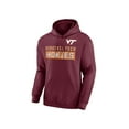 thumbnail image 2 of NCAA Virginia Tech Hokies Men's Navy Stacked Cotton Fleece Pullover Hoodie. Up to Size 3XL, 2 of 3