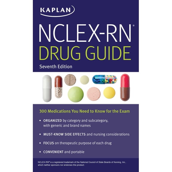 Kaplan Test Prep: Nclex-RN Drug Guide: 300 Medications You Need to Know for the Exam (Paperback)