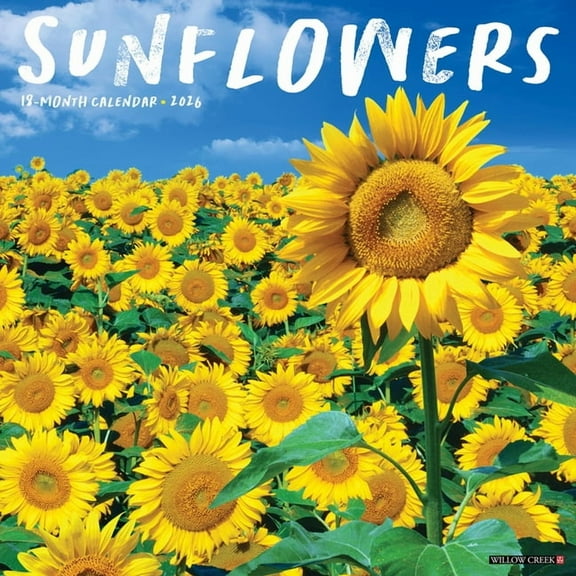 Sunflowers 2026 Wall Calendar, (Paperback)
