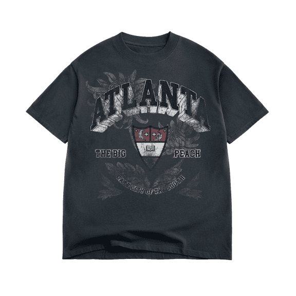 Graphic T-shirt 100% Cotton Atlanta College Vintage Style, Size S-2XL