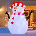 thumbnail image 6 of GOOSH Christmas Inflatable 5 FT Snowman Inflatable with 360° Rotating Light, Snowman Blow Up Cute Snowman Outdoor Christmas Decorations, Xmas Inflatables Outdoor Decorations Clearance for Garden/Patio, 6 of 7
