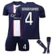 thumbnail image 1 of Messi #30 Jersey Local 2022-2023 Nueva temporada Camisetas de fútbol de París Conjunto de camiseta-22-23 Sergio Ramos 4-Niños 24 (130-140 CM) BmatwkZeng Bmatwe Jersey, 1 of 2