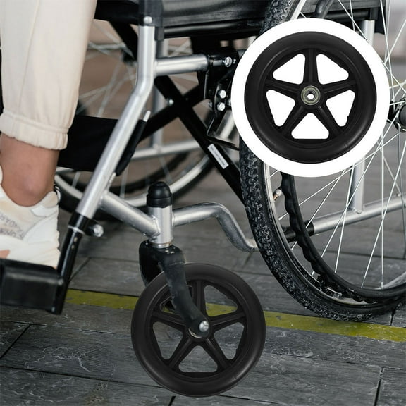 KALLORY Masteelf 2 Sets Wheelchair Front Wheel Anti Wear Wheelchair Wheels Parts