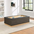 thumbnail image 2 of Meridian Furniture Rory Black Vegan Leather Coffee Table, 2 of 8