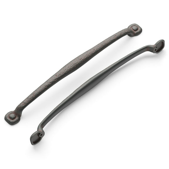 Hickory Hardware P2999-RI 18-Inch Refined Rustic Appliance Pull, Rustic Iron