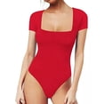 thumbnail image 4 of Body Escote Cuadrado Manga Corta Mujer Panti Blusa Elegante, 4 of 7