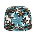 thumbnail image 2 of Daiia Lilies Flowers print Flat Bill Hats Flat Brim Trucker Cap Baseball Cap Adjustable Classic Low Profile Hat Unconstructed Plain Cap, 2 of 9