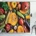 thumbnail image 1 of Ambesonne Harvest Shower Curtain, Vegetables on Rustic Table, 69"Wx70"L, Multicolor, 1 of 3