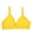 Yellow, variant on Sngxgn Workout Sports Bras Women Padded Backless Strapy Minimal Crop Top(Orange,One Size)