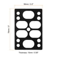 thumbnail image 2 of Uxcell 5/8"(15mm) Skateboard Riser Pads, 10Pcs Plastic Skateboard Angle Wedge Shock Pads, Black, 2 of 5