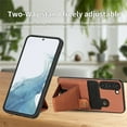 thumbnail image 3 of For Samsung Galaxy S23 5G Carbon Fiber Wallet Flip Card Holder Phone Case, 3 of 8