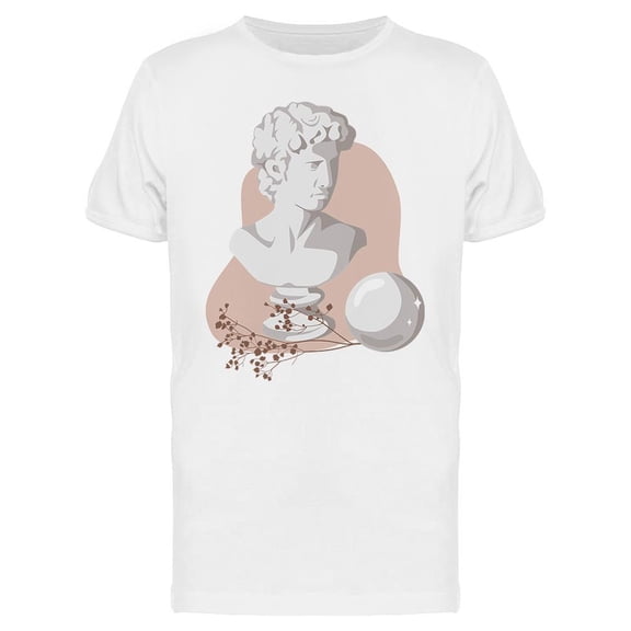 Man Sculpture Design T-Shirt Men -Image by Shutterstock, Male Small