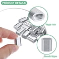 thumbnail image 2 of Uxcell Lot de 50 Manchons en Boucle d'Aluminium, 4mm 1/6 Baril Rond Simple, 2 of 2