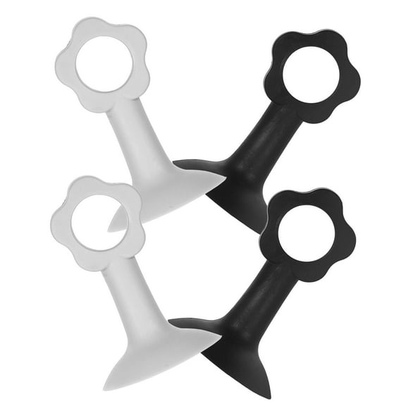 HEMOTON 4 Pcs Clear Door Wall Protector Stopper Handle Bumper