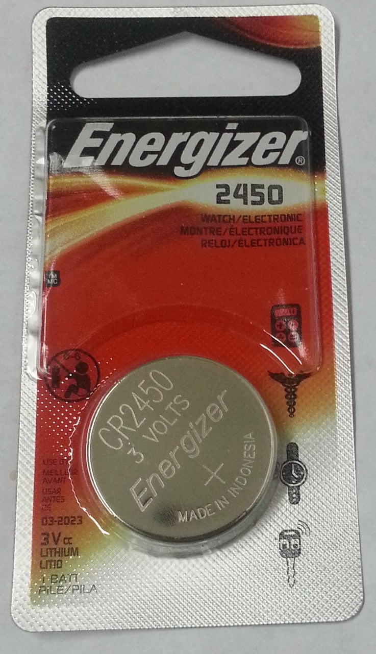 Energizer CR2450 3V Lithium Coin Battery 2 Pack + Free Shipping
