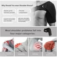 thumbnail image 6 of LNGOOR Shoulder Compression Sleeve, Shoulder Stability Brace with Pressure Pad Light and Breathable Neoprene Shoulder Support for Rotator Cuff, Dislocated AC Joint, Shoulder Pain, 6 of 7