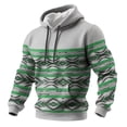 thumbnail image 3 of Men's Hooded Sweatshirt With Pockets for Casual Western Aztec Style Long Sleeve Relaxed Fit Top, 3 of 3